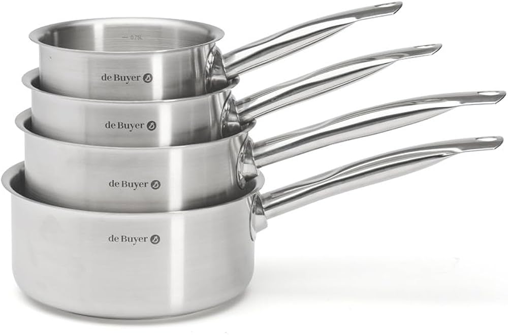 5PCS CASSROLES TRULY HEALTHY PRIMA SAUCEPAN INOX