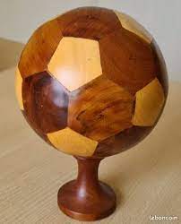 FOOTBALL EN BOIS NATURE PF
