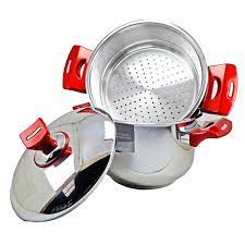 COUSCOUSSIER EN ACIER INOXYDABLE LUXUS 32CM